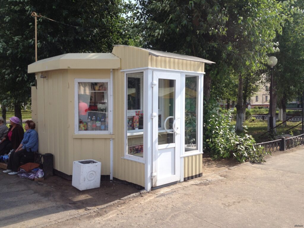 Уникальный дизайн паркового киоска