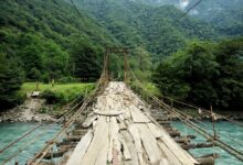 Photo of Подвесной мост через реку