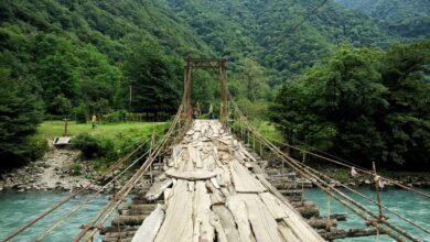 Photo of Подвесной мост через реку