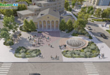 Photo of Парковая площадь с фонтаном